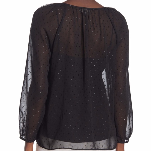 NWT J Crew Point Sur Long Sleeve Chiffon Blouse - Picture 2 of 6